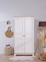 Hanah Home Monte - Armario de melamina en crema y roble